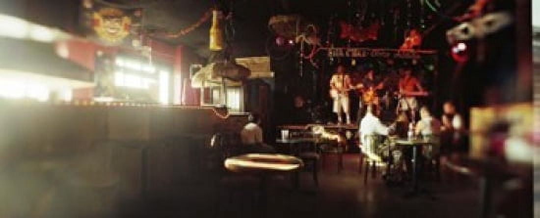 People in a restaurant Cha Cha Lounge Coney Island Brooklyn New York City New York State USA Canvas Art - Panoramic Images (15 x 6)