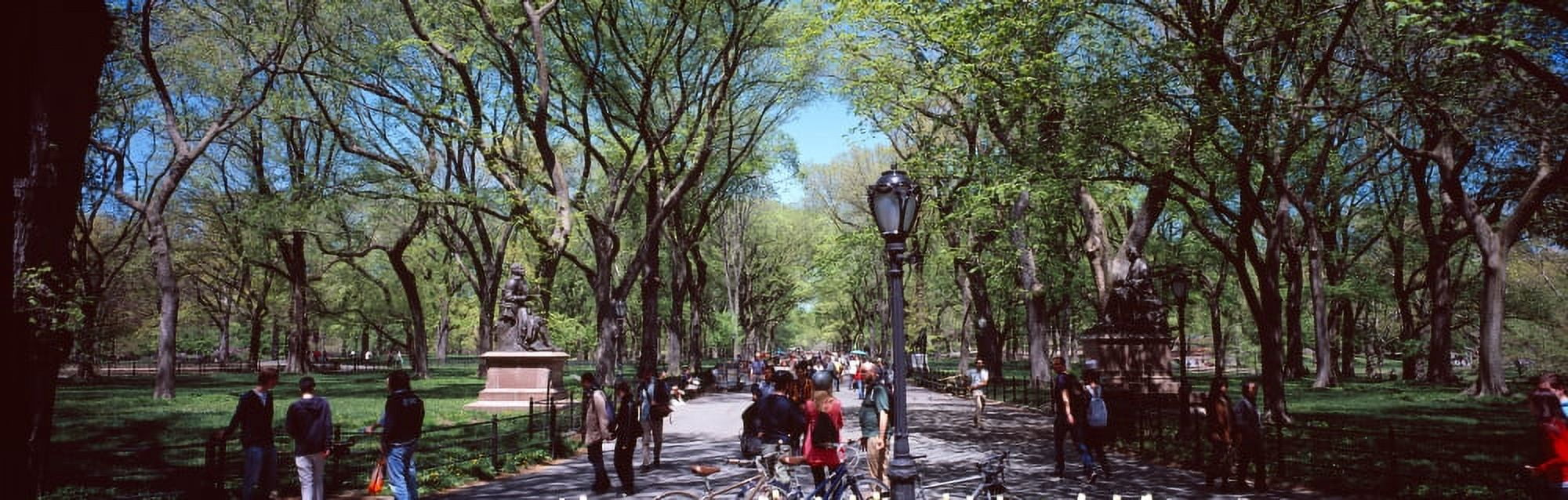 People in the Central Park Manhattan New York City New York State USA Canvas Art - Panoramic Images (27 x 9)