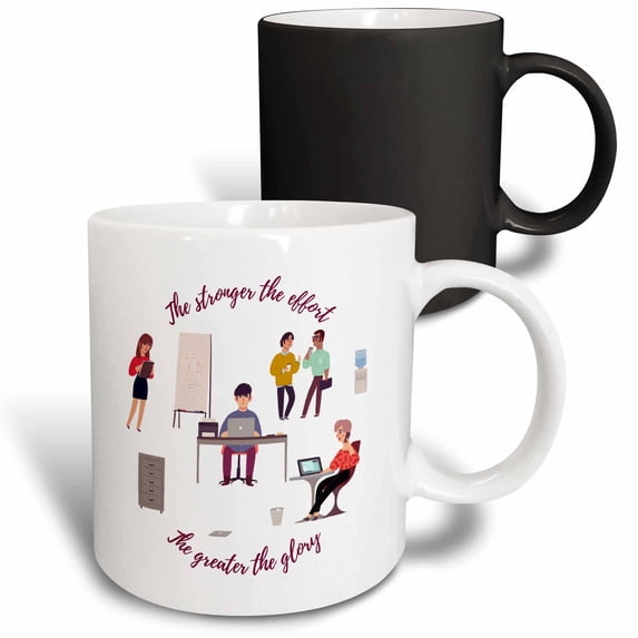 People in the office. The stronger the effort the greater the glory 11oz Magic Transforming Mug mug-292947-3