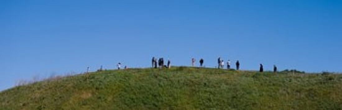 People on a hill Baldwin Hills Scenic Overlook Los Angeles County California USA Canvas Art - Panoramic Images (18 x 6)