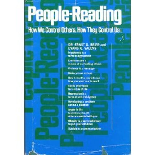 Pre-Owned People-Reading: How We Control Others, How They Control Us (Hardcover) 0812817818 9780812817812