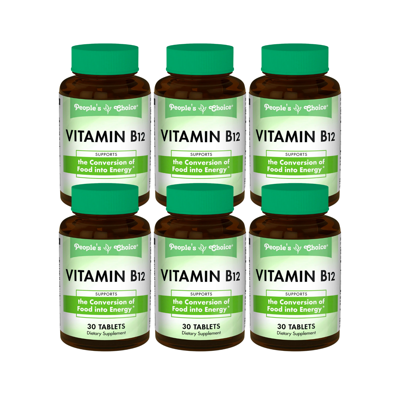People's Choice Vitamin B12 Dietary Supplement Tablets (30 ct., 6pack
