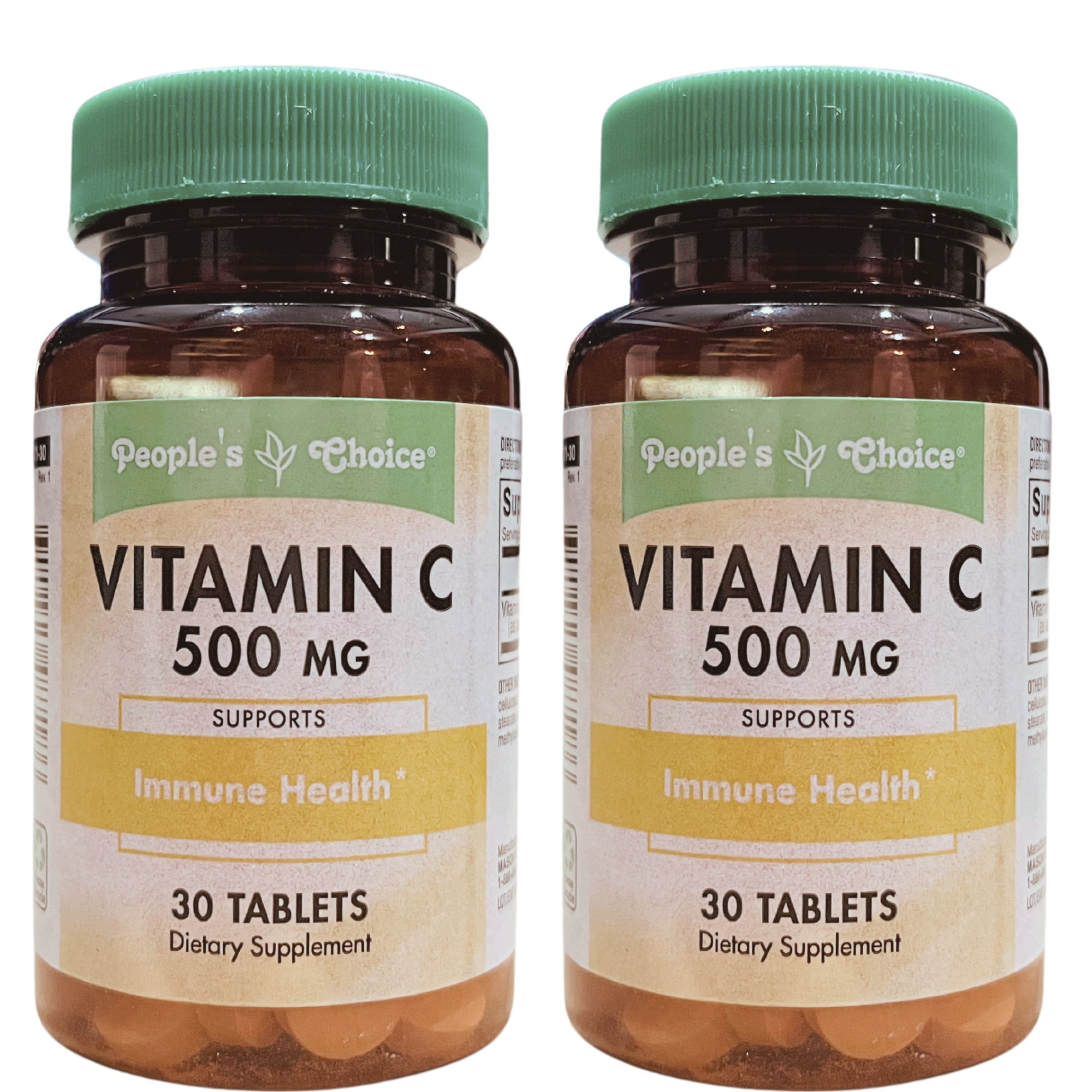 People's Choice Vitamin C 500 Mg Supports Immune Health Dietary ...