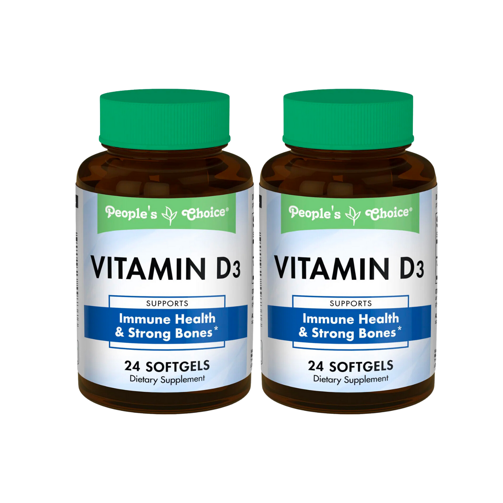 People's Choice Vitamin D3 Dietary Supplement Softgels (24 ct., 2pack