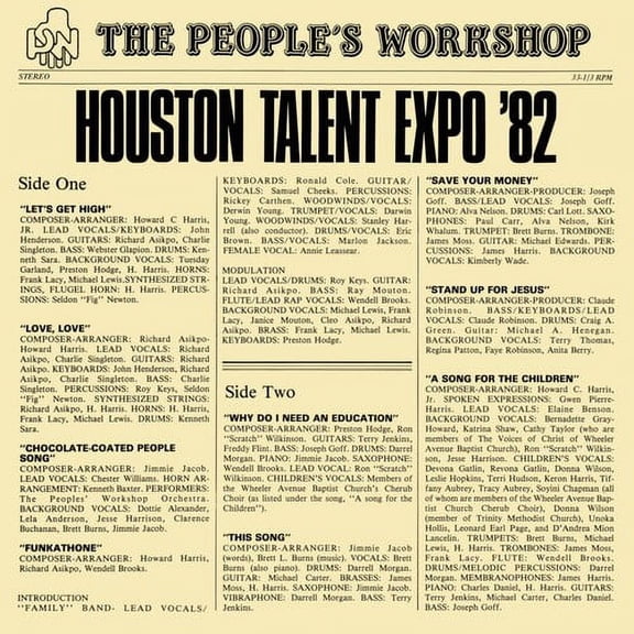 People's Workshop - Houston Talent Expo '82 - R&B / Soul - Vinyl