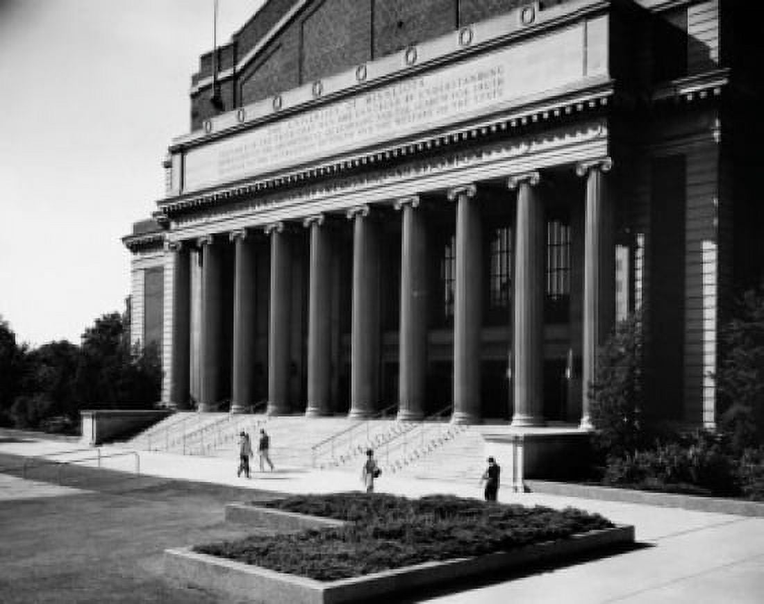 People walking in front of a university building Cyrus Northrop Memorial Auditorium University of Minnesota Minnesota USA Canvas Art - (18 x 24)
