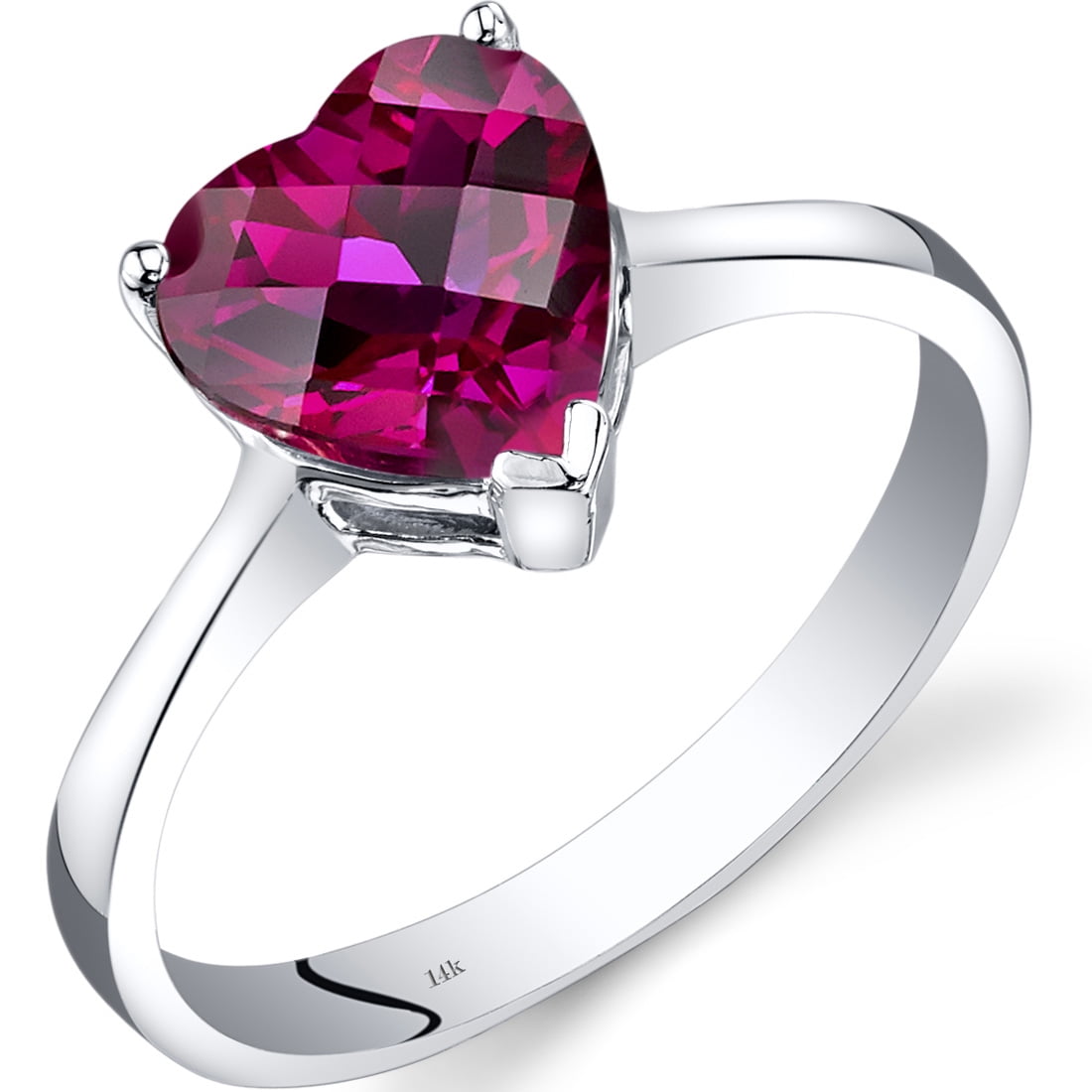 Heart clearance cut ruby