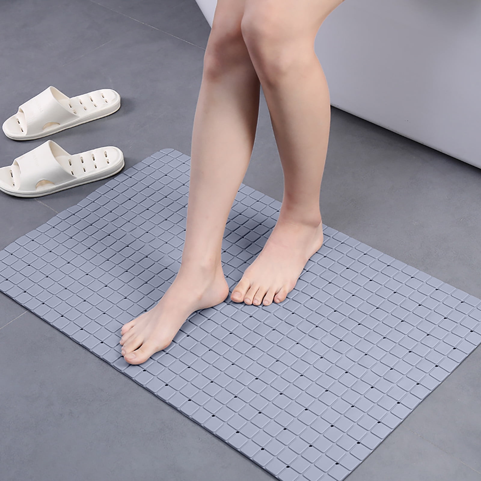Peorpel Non Slip Tub Mat , Shower Mat Without Suction Cups, Bathtub Mat