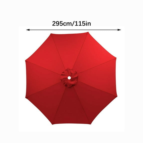 Peorpel Patio Umbrella Replacement Canopy Market Umbrella Top Outdoor Umbrella Canopy with 8 Ribs