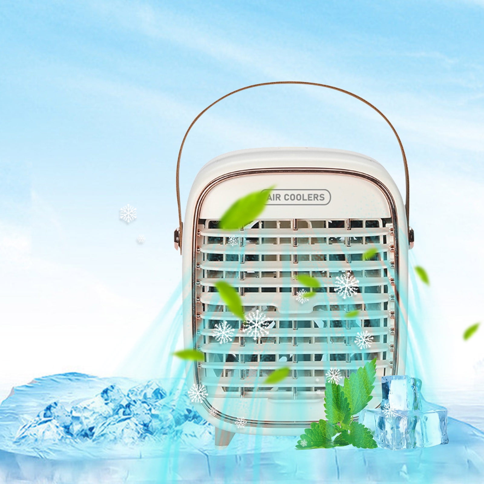 Peorpel Portable Air Cooler, Swamp Cooler Fans that Blow Cold Air