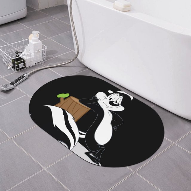 Pepé Le Pew Diatomaceous Earth Bath Mat NonSlip Super Absorbent Stone