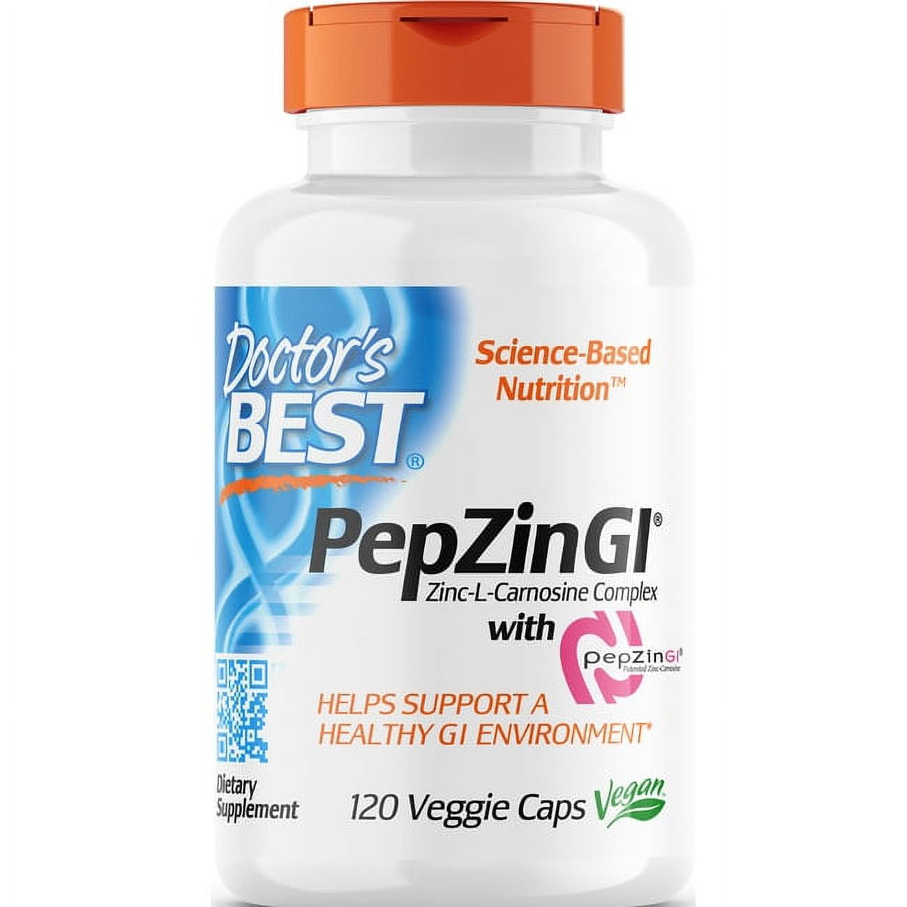PepZin GI, ZincLCarnosine Complex, 120 Veggie Caps, Doctor's Best