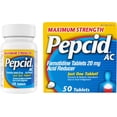 thumbnail image 1 of Maximum Strength Pepcid AC All-Day Heartburn Relief Treatment, 50 counts, famotidine, 1 of 8