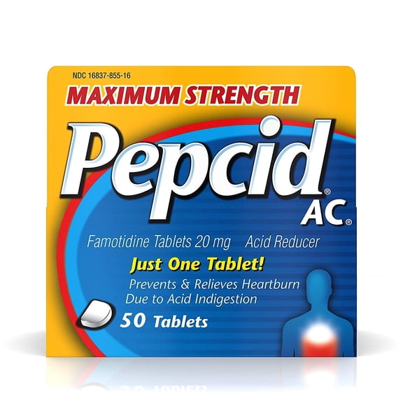 Pepcid Ac Acid Reducer Maximum Strength Tablets - 50 Ea