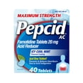 thumbnail image 1 of Pepcid AC Maximum Strength Famotidine Tablets, Icy Cool Mint, 40 Count, 1 of 13