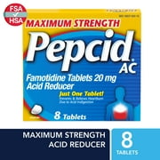 Pepcid AC Maximum Strength for Heartburn Prevention & Relief, 8 Ct