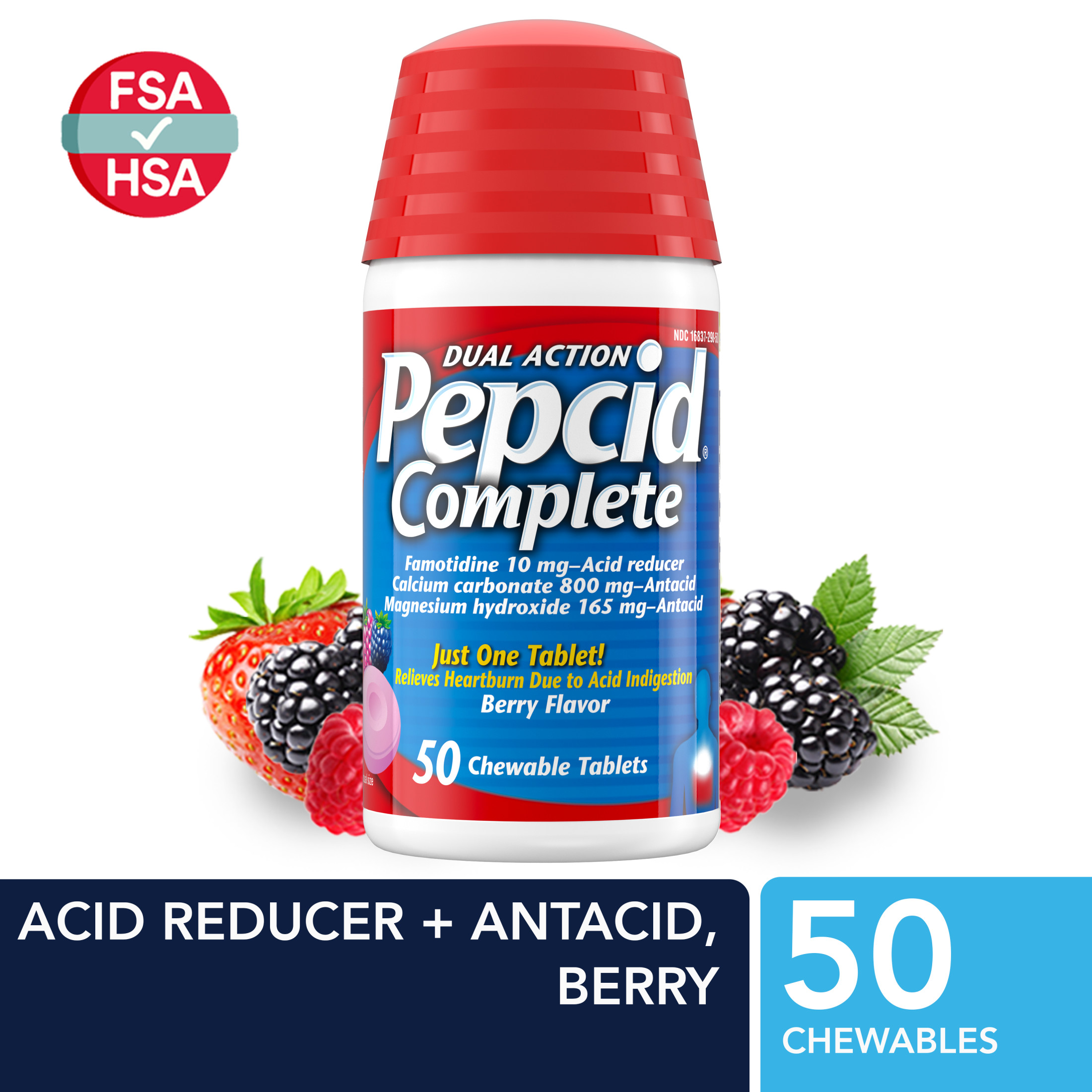 Equate Extra Strength Antacid Fruit Flavor Chews, 750 mg, 60 Ct