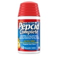 thumbnail image 1 of Pepcid Complete Acid Reducer + Antacid Chews, Tropical Fruit, 50 Count, 1 of 11
