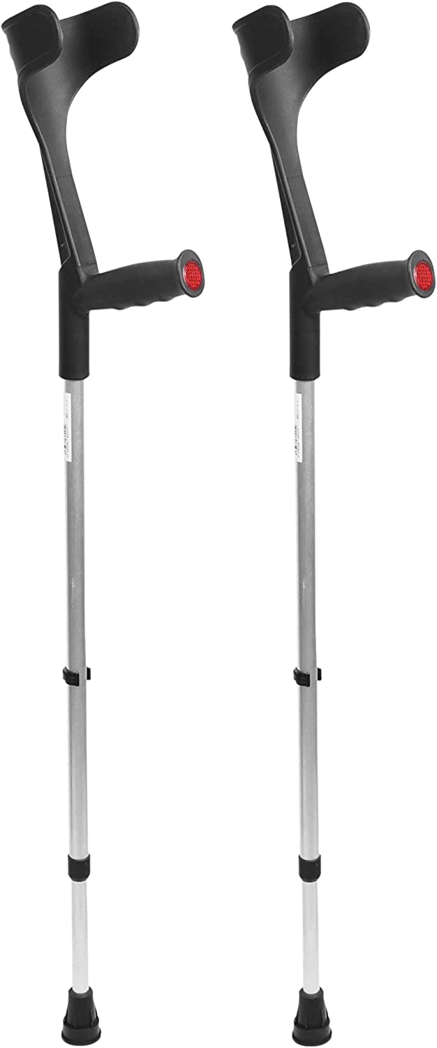 Hugo Lightweight Adjustable Aluminum Crutches, Adult