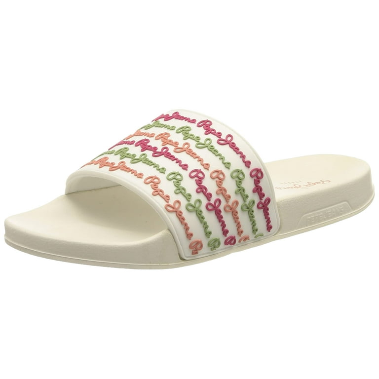 Pepe Jeans Slider PLS70110 FLIP Flops White Walmart
