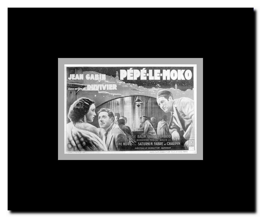 Pepe le Moko Framed Movie Poster