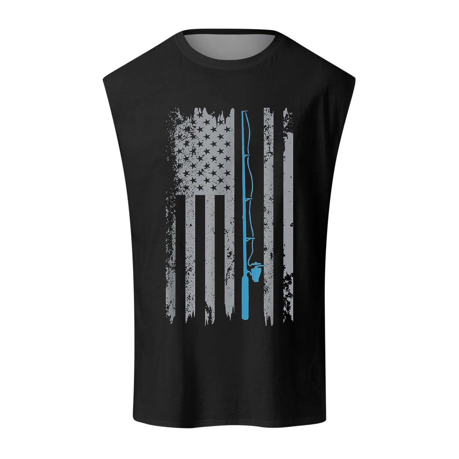 Pepeey America Tank Top Men Graphic Tank Tops Men Running Tank Tops for