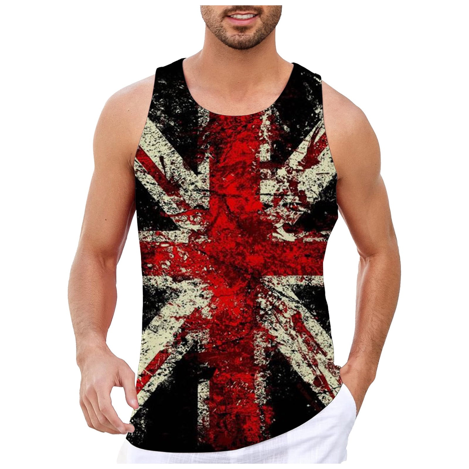 Pepeey Tank Tops Men Graphic Mens Tank Tops Graphic Beach Tank Top Men