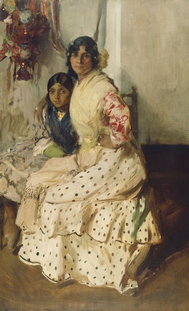 Pepilla The Gypsy And Her Daughter Canvas Art - (24 x 36)