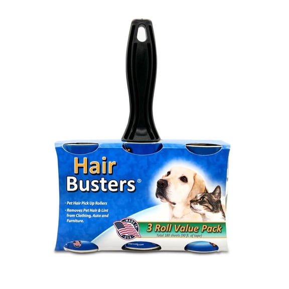 Pepin Hair Busters 3/pk - 3 Rolls & 1 Handle
