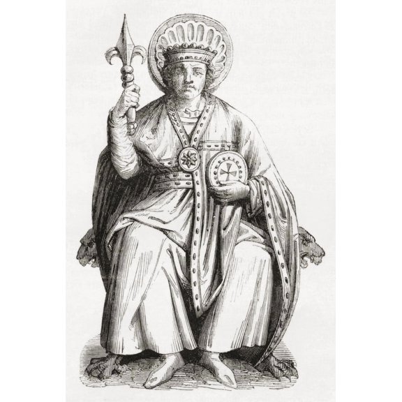 Pepin the Younger c 714 Canvas Art - Ken Welsh Design Pics (11 x 16)