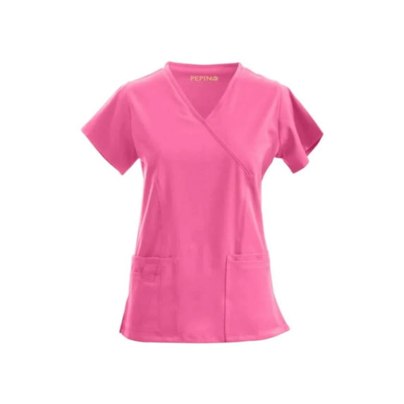 Pepino Uniforms Mock Neck Scrub Top