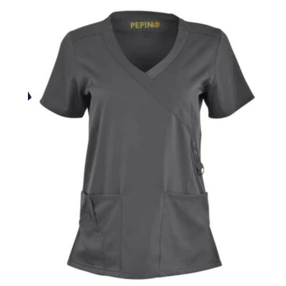 Pepino Uniforms Mock Wrap Scrub Top