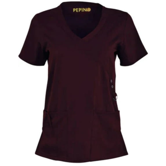 Pepino Uniforms Mock Wrap Scrub Top