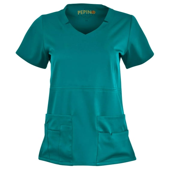 Pepino Uniforms Notch Neck Scrub Top