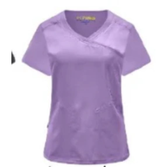 Pepino Uniforms Wrap Neck Side Pocket Scrub Top