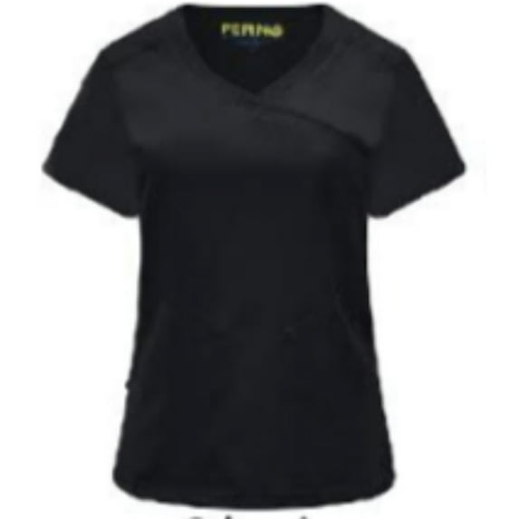 Pepino Uniforms Wrap Neck Side Pocket Scrub Top