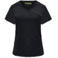 thumbnail image 1 of Pepino Uniforms Wrap Neck Side Pocket Scrub Top, 1 of 9