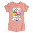 thumbnail image 1 of Peppa Pig - 100Th Day Of School George - Girls Toddler And Youth Fitted Short Sleeve Tee, 1 of 5