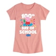 thumbnail image 1 of Peppa Pig - 100Th Day Of School Peppa - Girls Toddler And Youth Fitted Short Sleeve Tee, 1 of 5