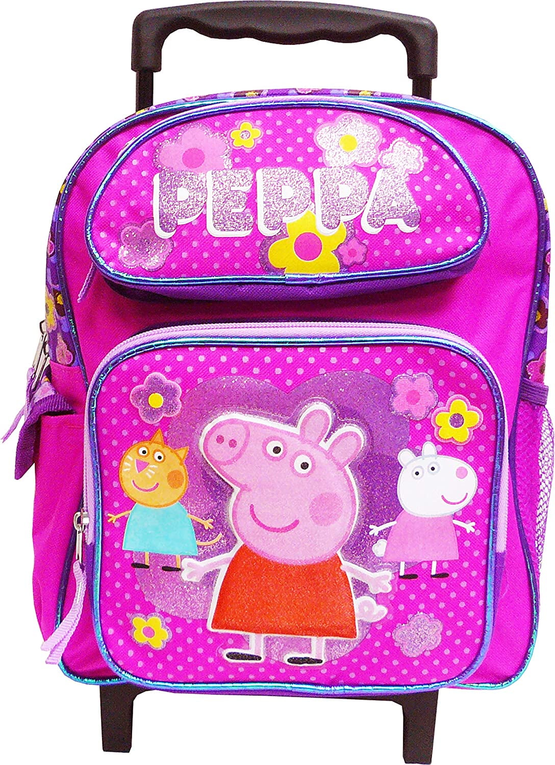 Disney Peppa Pig Girls Backpack | Pink George Pig Adventure | Merchandise Rucksack with Pencil Case, Water Bottle | Back to School