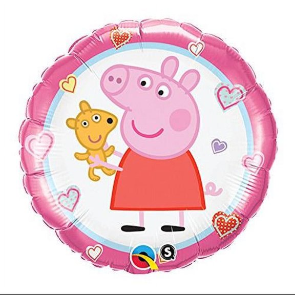 Peppa Pig 18 in. Mylar Foil Teddy Balloon