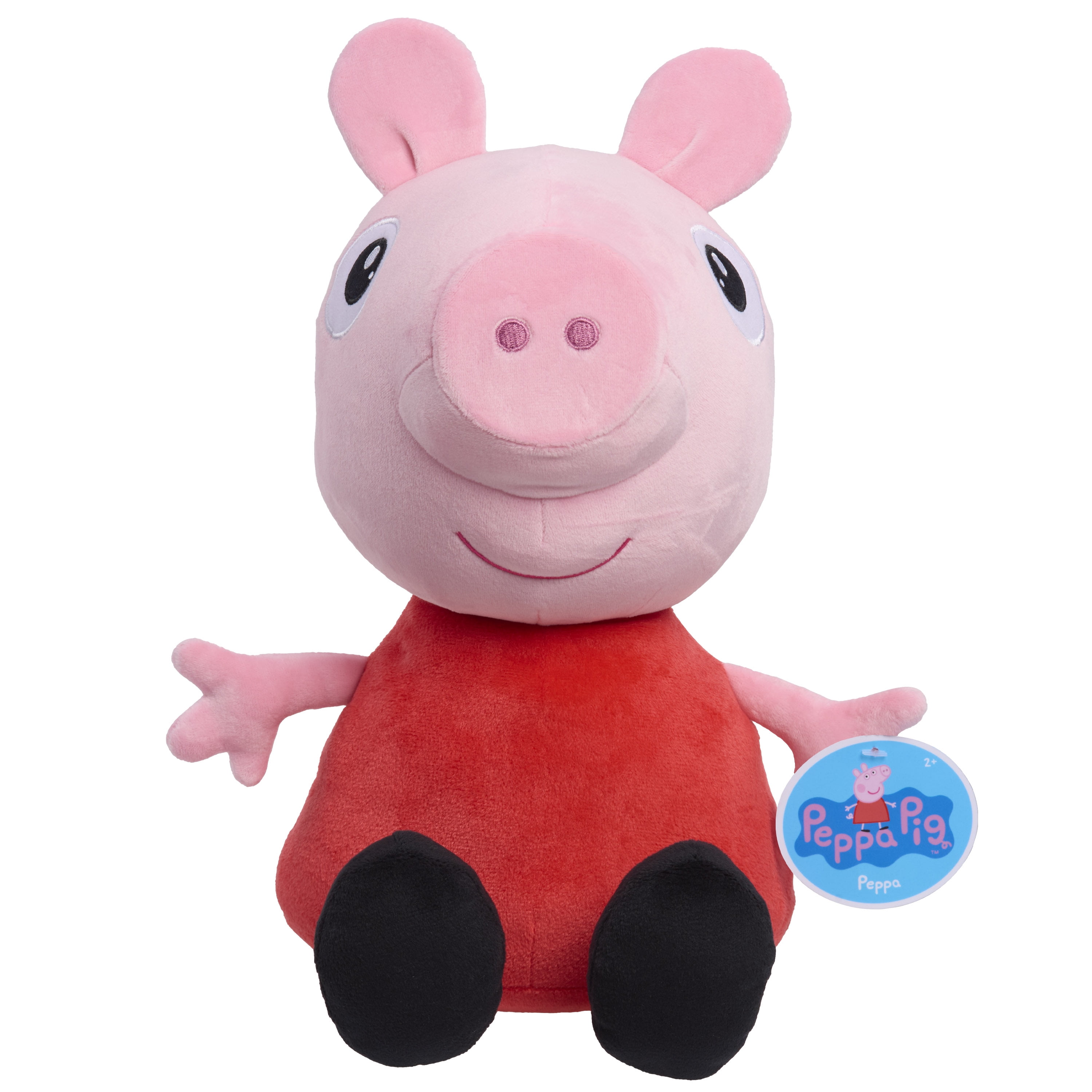 Peppa Pig 2 lb Weighted Large Plush, 12-Inch Stuffed Animal, Kids Ages 3 and Up