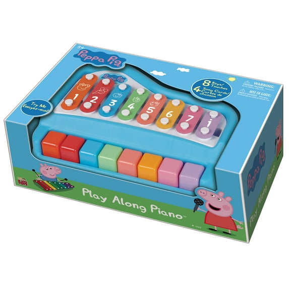 Peppa Pig 2in1 Piano and Xylophone Educational Music Toy for Kids with Song Cards and Mallets