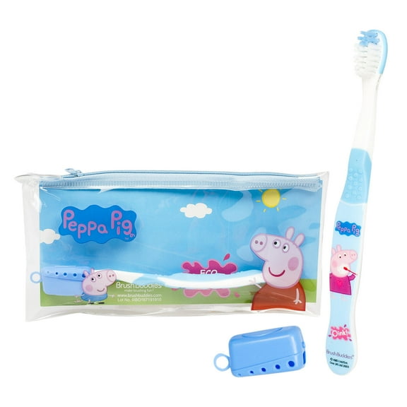 Peppa Pig 3 Piece Eco Toothbrush Travel Kit