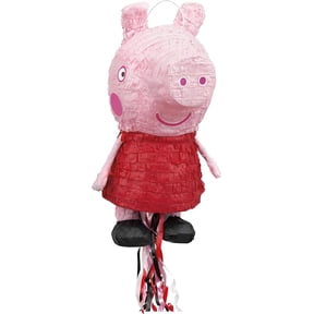 Peppa Pig 3D Shaped Pull String Pinata 19IN, 1ct