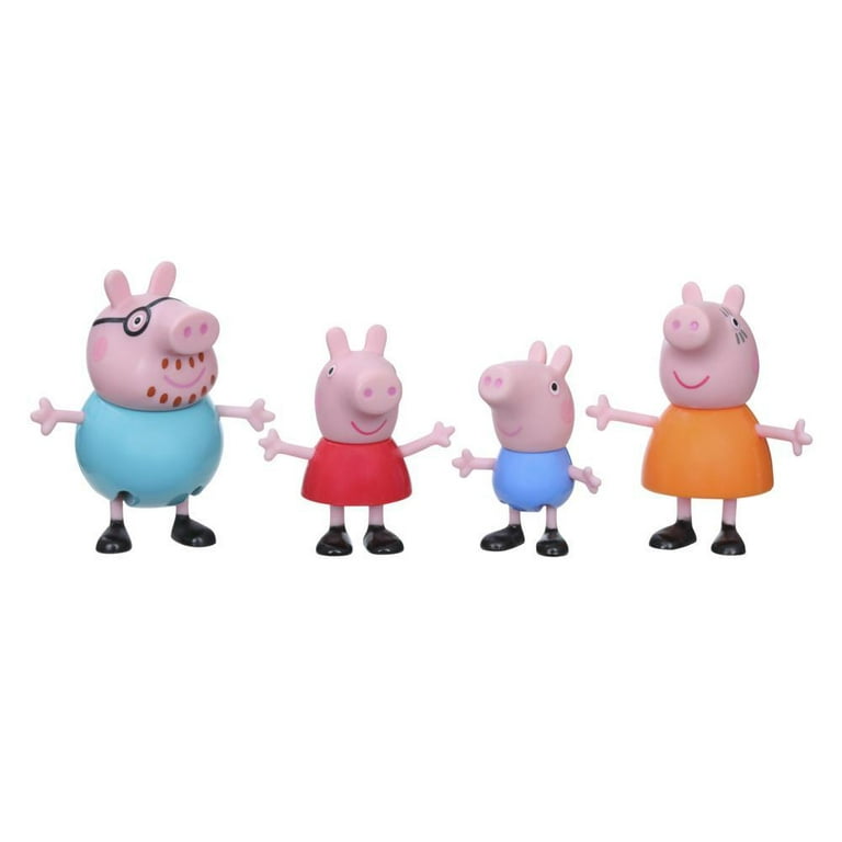 Peppa Pig, 4-Pack Figure Set, Includes Peppa Family, Baby and