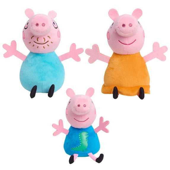 Peppa Pig 8-Inch Plush Assortment, Each Sold Separately, Styles May Vary, Soft & Cuddly,Ages 3+