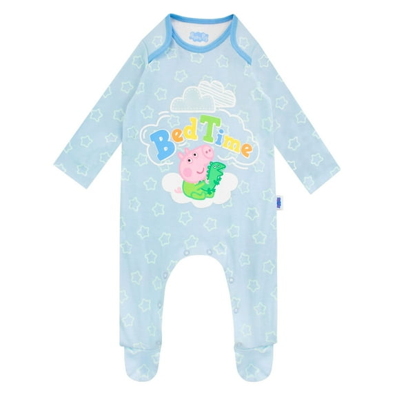 Peppa Pig Baby Boys George Pig Sleepsuit Sizes 0-18 M