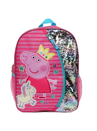 Peppa Pig Backpack 16 & Insulated Lunch Bag Detachable 2-Pcs Girls