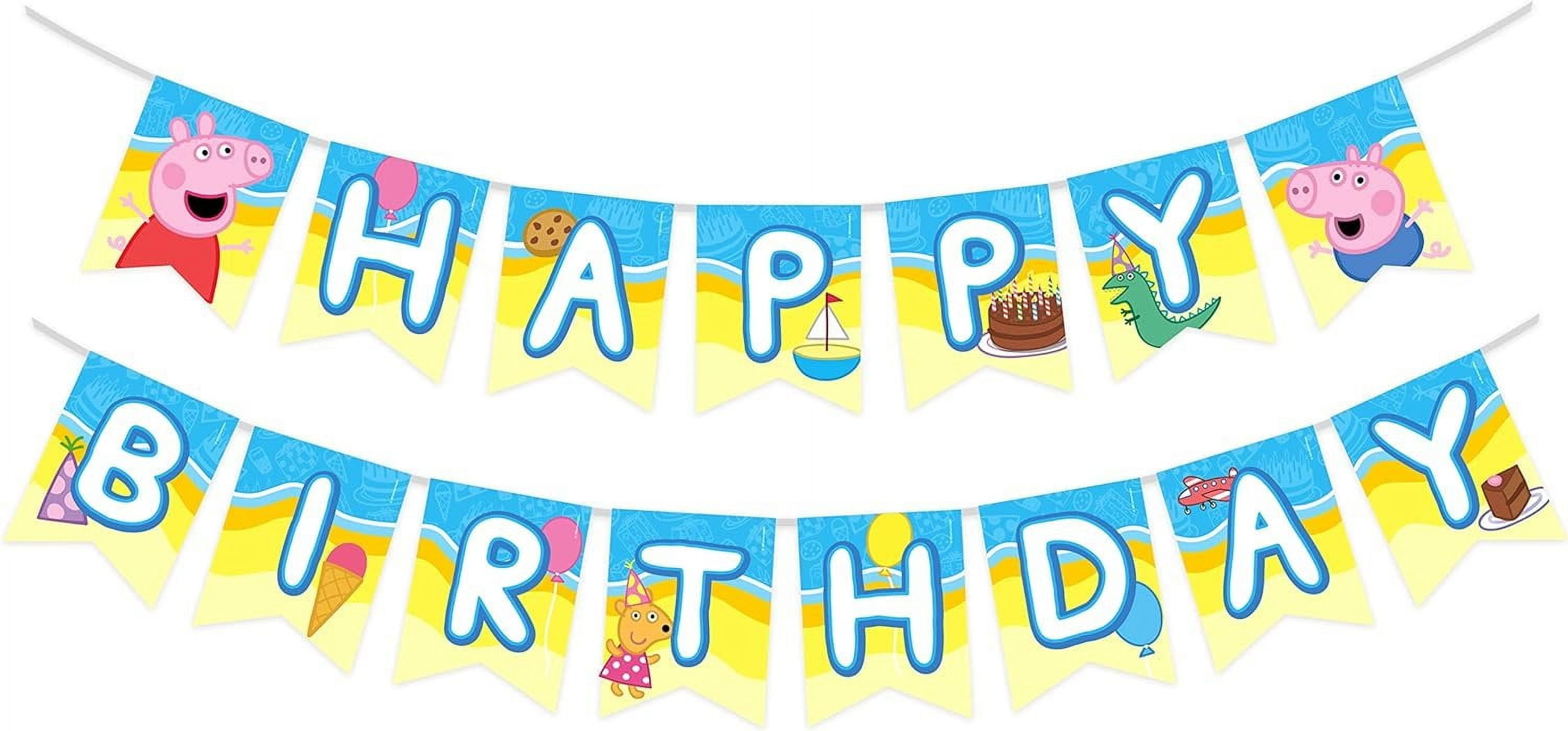 Peppa Pig Banner - Peppa Pig Birthday Decorations